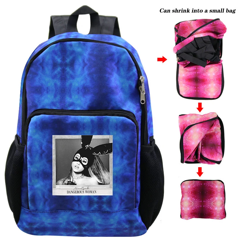 Нейлоновый женский рюкзак Ariana Grande, сумки Kpop, стильные однотонные рюкзаки, Mochila Feminina Mujer, дорожная сумка для девочек-подростков, школьный ранец