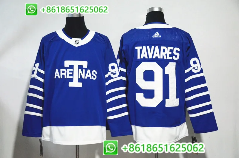 AS PIC Authentic Men's Toronto Maple Auston Matthews Mitchell Marner William Nylander John Tavares hockey jerseys - Цвет: AS PIC