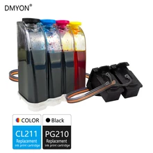 DMYON совместимый для Canon PG210 CL211 чернила для IP2700 IP2702 MP240 MP250 MP260 MP270 MP280 MP480 MP490 MP495 принтеры
