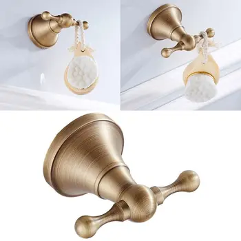 

Modern Round Wall Mounted Door Brass Hook Shower Robe Towel Coat Holder Hanger 11UA