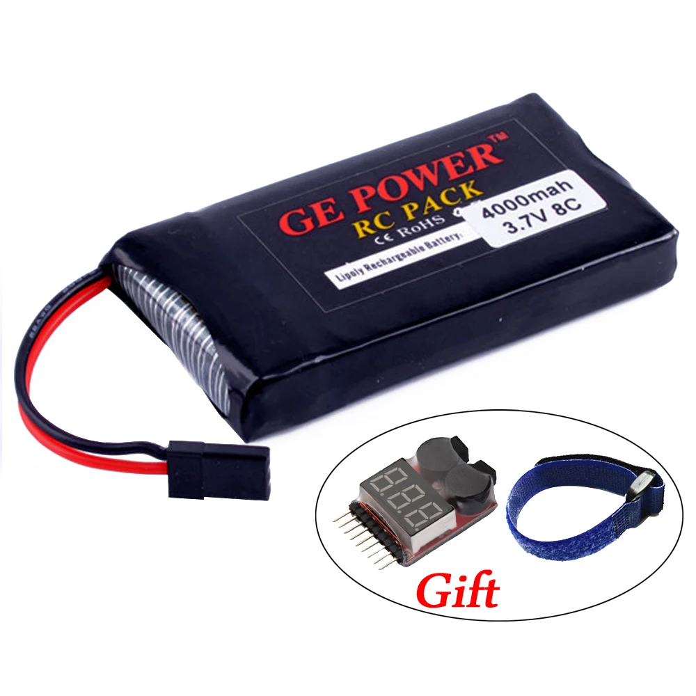 RC батарея. GE power 3 7 V 4000mah 8C Li Po батарея для передатчика Graupner/радиоуправляемого