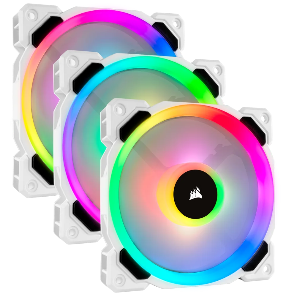 Corsair LL серии LL120 LL140 RGB двойной светильник петля светодиодный PWM один вентилятор