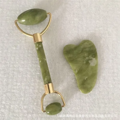 

Facial Massage Roller Elliptical Double Head Jade Stone Face Lift Skin Relax Slim Tight Anti Wrinkle Beauty Health Care Massager