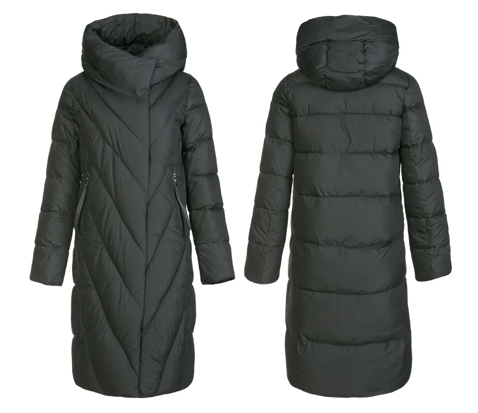 ICEbear зимний длинный женский пуховик модная теплая Женская куртка Брендовая женская одежда GWD19149I