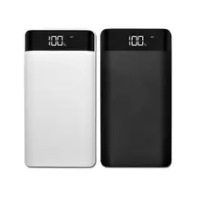 ЖК-дисплей с цифровым дисплеем внешний аккумулятор с двойным USB выходом DIY Мобильный Внешний чехол с модулем питания батареи корпус зарядное устройство комплект D4J6