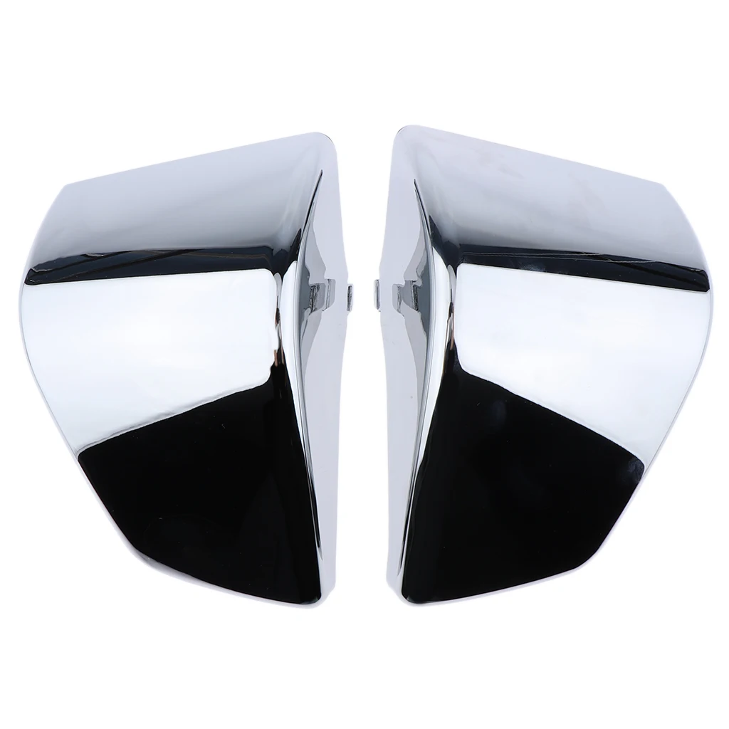 2 Pieces Left & Right Battery Side Fairing Cover For Honda Shadow ACE750 VT400 1997-03 Chrome