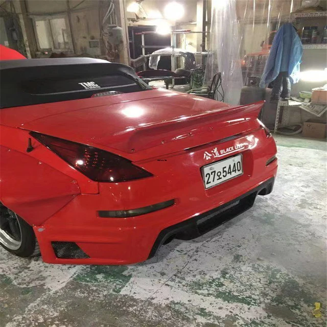 Issan 350z Rocket Bunny Rear Spoiler Fiberglass Body Kit, Car Style Rear  Spoiler, 350z Self-adjusting Fender - Spoilers & Wings - AliExpress