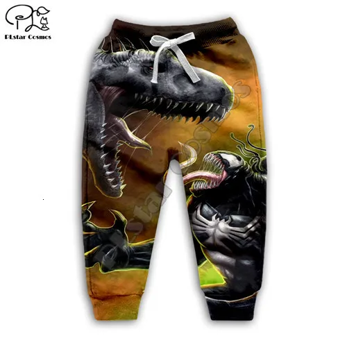 kids pants Комплект одежды для детей; толстовки с капюшоном с 3d принтом динозавра Юрского периода для мальчиков и девочек; костюмы; толстовки; футболки для малышей; топы и штаны - Цвет: kids pants