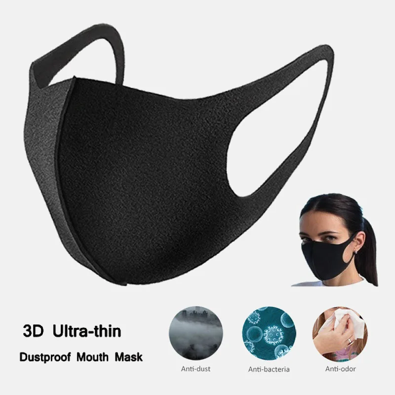 

Reusable Adult / Children Fashion Mouth Mask PM2.5 Pollen Anti Dust Mask Anti Pollution Mask Ice Elastic Earloop Face Mouth Mask