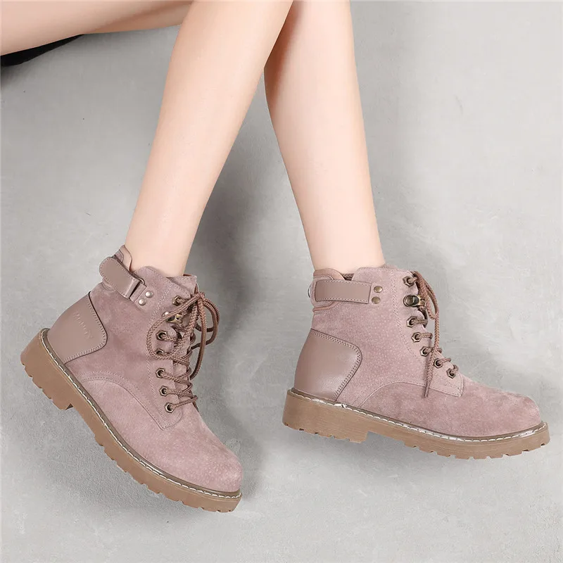 Boots Female Women Shoes 2020 Fashion Ankle Boots Wearproof Woman Warm Female  Female Women Shoesbotas Mujer 942388