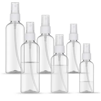 

50pcs/pack 30ml/50ml/100ml Fine Mist Spray Bottle Clear Travel Bottles Leak Proof for Makeup Cosmetic Container Perfume Atomizer