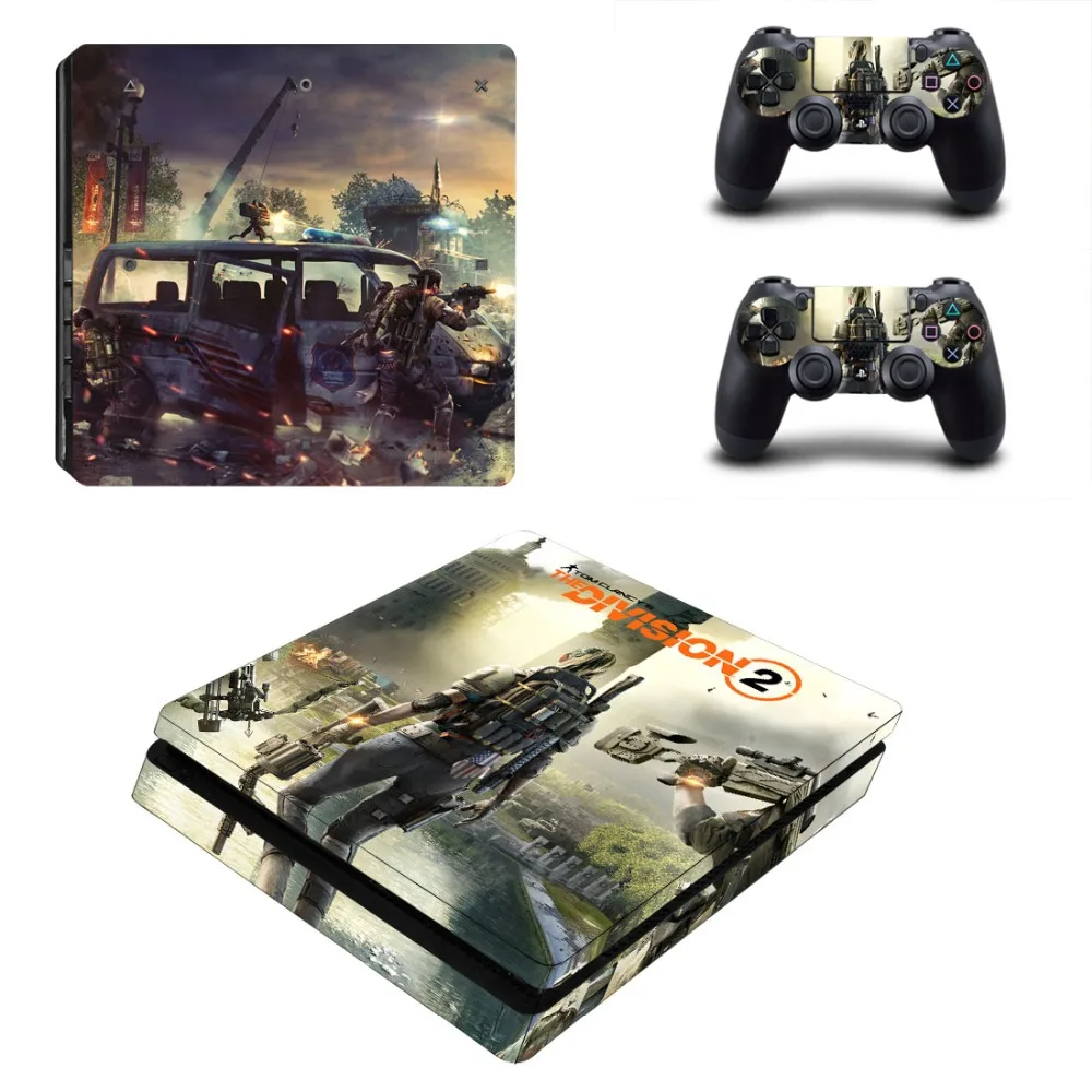 The Division 2 PS4 Slim sticker s Play station 4 наклейки для кожи наклейки для playstation 4 PS4 Slim консоли и контроллера кожи винил