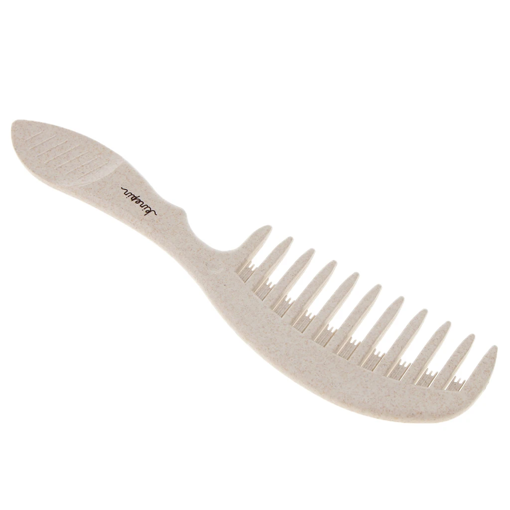 Detangle Combs Hairstyle Hairdressing Dyeing Wide Tooth Hairbrush