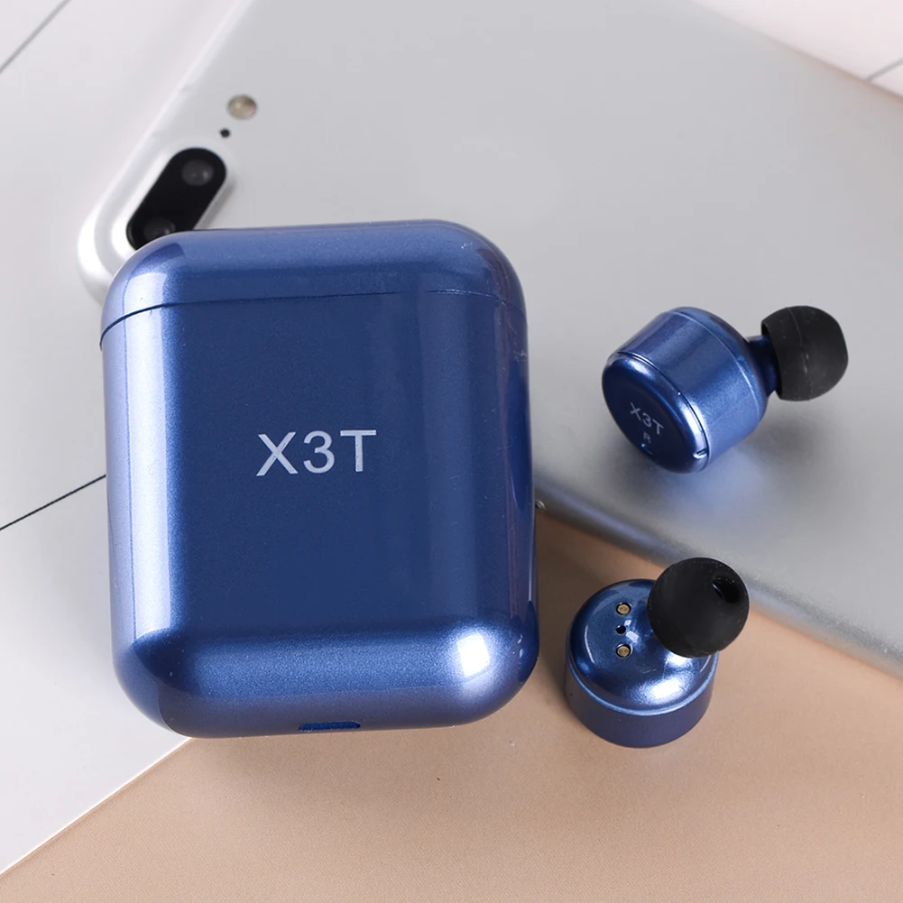 Беспроводная bluetooth-гарнитура для X3T Tws портативная сенсорная Мини спортивная стерео Музыкальная гарнитура с функцией громкой зарядки