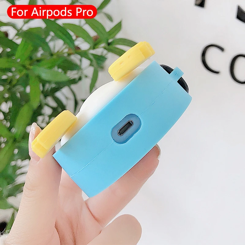 Милые Мультяшные беспроводные bluetooth-наушники для airpods pro Чехол защитный чехол Apple Airpods Pro гарнитура силиконовый мягкий чехол s