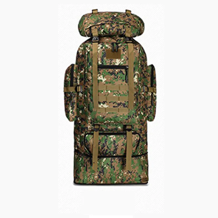 Jungle camouflage 100L большой емкости открытый Тактический маскировочный рюкзак 3D расширение походная аптечка альпинистская сумка переносная палатка Спящая - Color: Jungle camouflage