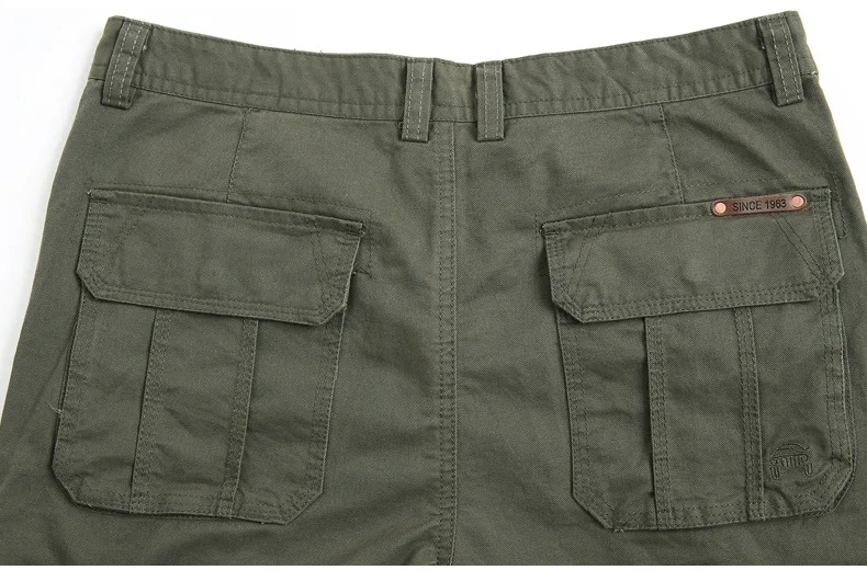 TACVASEN брюки карго мужские хлопковые повседневные Прямые брюки средней талии брюки с несколькими карманами саржа 42 Большие размеры брюки военные рабочие брюки