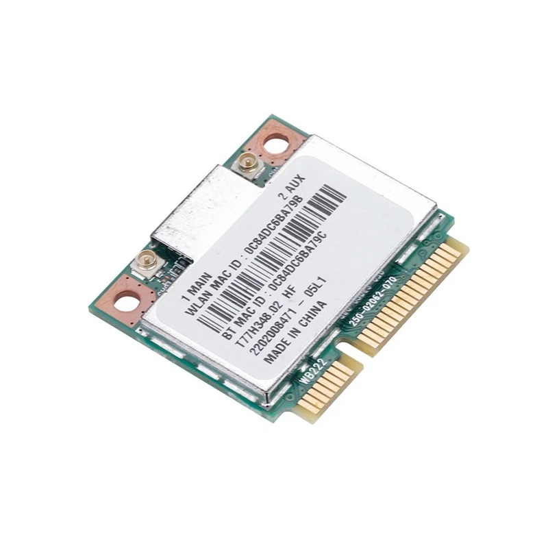 HOT-AR5B22 300 Мбит/с WiFi карта, 2,4 г/5 ГГц Двухдиапазонная Bluetooth 4,0 Мини PCI-E беспроводная карта