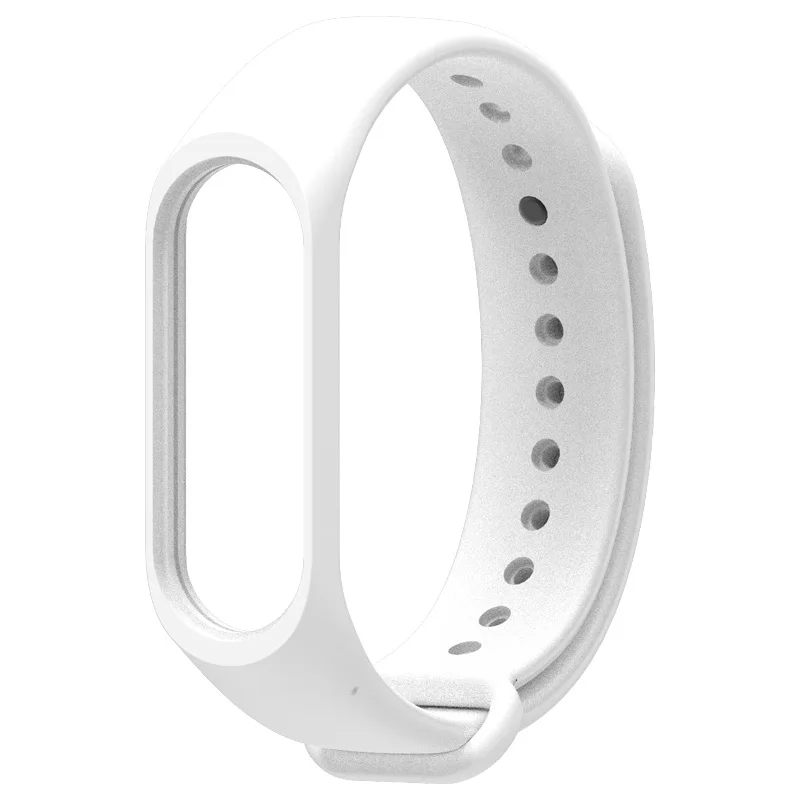 Мягкий ремешок для Xiaomi Mi Band 4 смарт-браслет аксессуары для Xiaomi Mi Band 3 ремешок для смарт-браслета для Xiaomi Mi band 4 3 браслет - Цвет: White