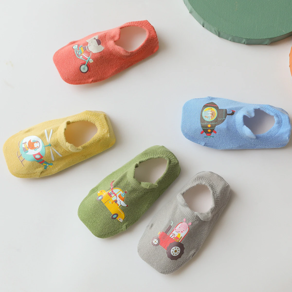 

5 Pair Short Socks Anti-slip Newborn Kids For Hildren's Socks Boy Boat New Born Baby Girl Cotton Rubber Anti Slip Floor Sock