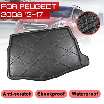 

Car Floor Mat Rear Trunk Anti-mud Cover Carpet For Peugeot 2008 2013 2014 2015 2016 2017