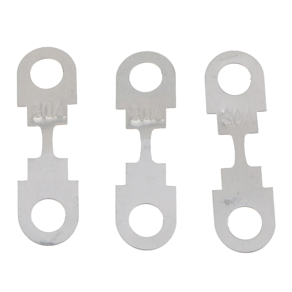10 Pieces 12VDC Automotive Car Flat Metal Fuse Strip Car Fuses Kit For VW Audi SEAT Skoda Ford