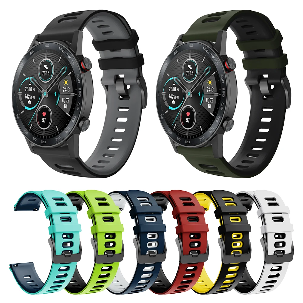 Ремешок силиконовый для HUAWEI HONOR Magic Watch 2 46 мм 42 мм|Ремешки часов| |