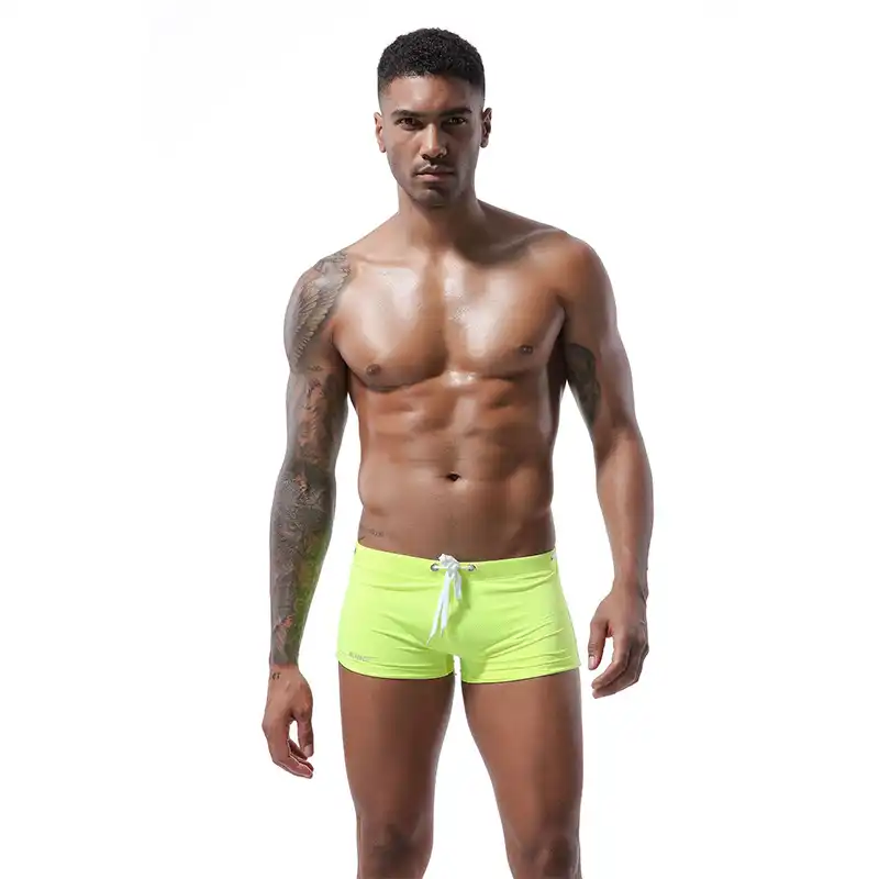mens trendy swim trunks