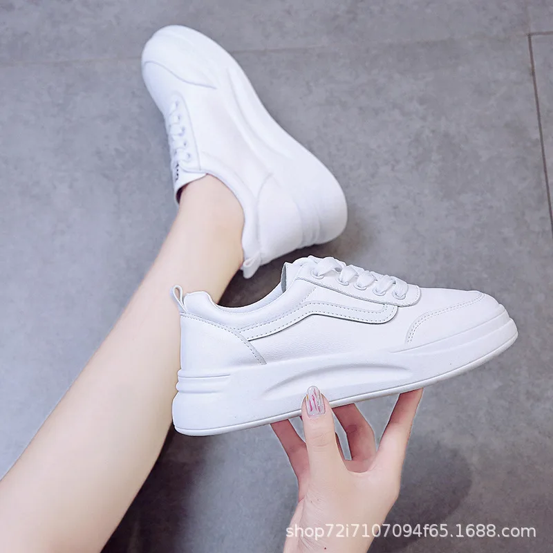 

White Shoes 2019 Summer New Style Versatile Students INS Trendy Shoes Children Athletic Shoes Casual Thick Bottomed Autumn WOMEN