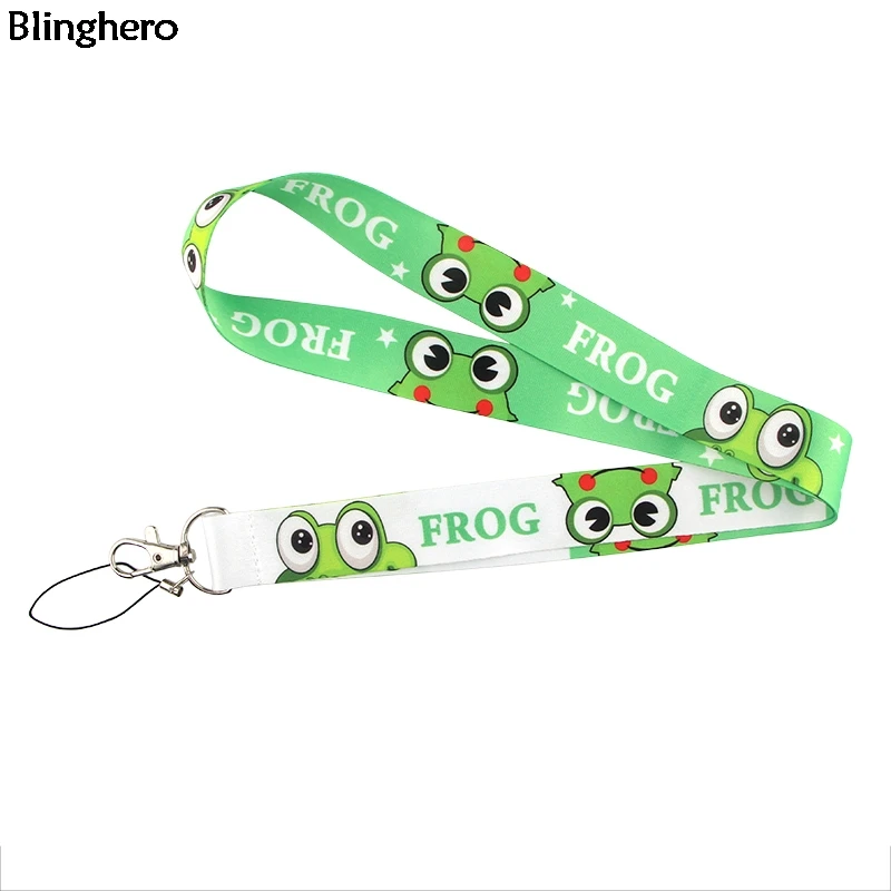 Blinghero микс животных печати ремешок для ключей милый USB телефон камера шейный ремешок ID значок держатель модные подарки для друзей BH0429 - Цвет: 1