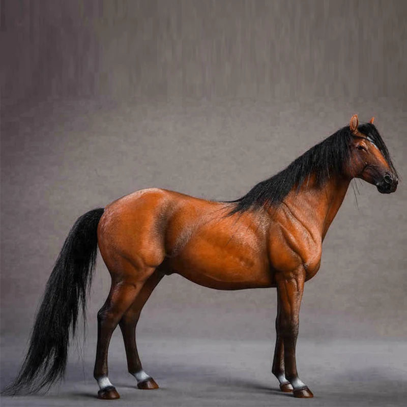JXK 1/12 масштаб JXK013 Ганновер лошадь Warmblood аниме статуя Пальмовая фигурка игрушки W/Жгут Fit 6 ''фигурка кукла - Цвет: d
