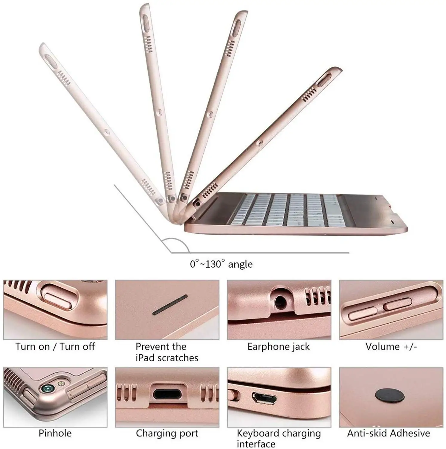 Чехол для планшета с клавиатурой из АБС пластика iPad 2017 2018 Air 1 2 Pro 9 7 чехол Bluetooth