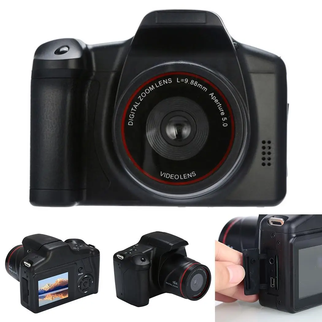 1080P HD SLR камера телефото цифровой комплект видеокамер 2,8 дюймов TFT Портативный камкордер 16x цифровой зум 16 миллионов пикселей