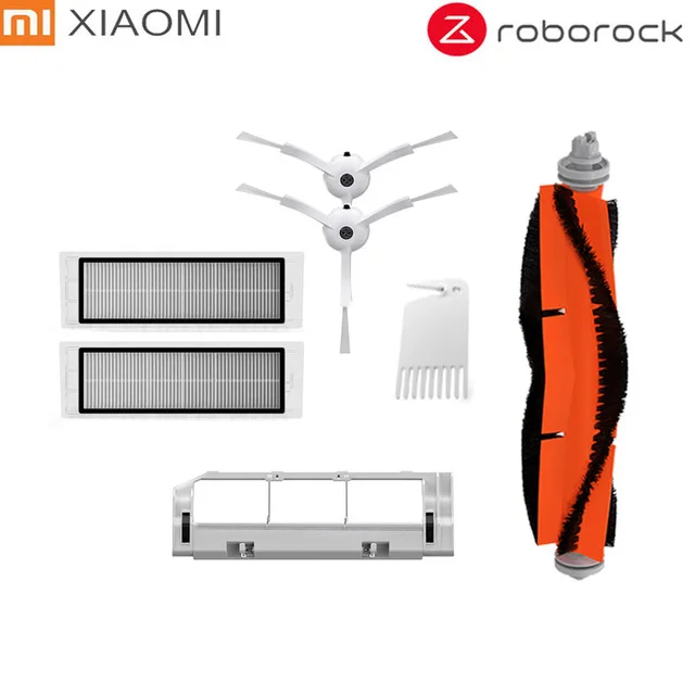 4 Фильтр очиститель для XiaoMi Roborock робот S50 S51 пылесос части комплект Швабра Ткань hepa фильтр, боковая щетка рулон щетка инструмент для очистки - Цвет: 4