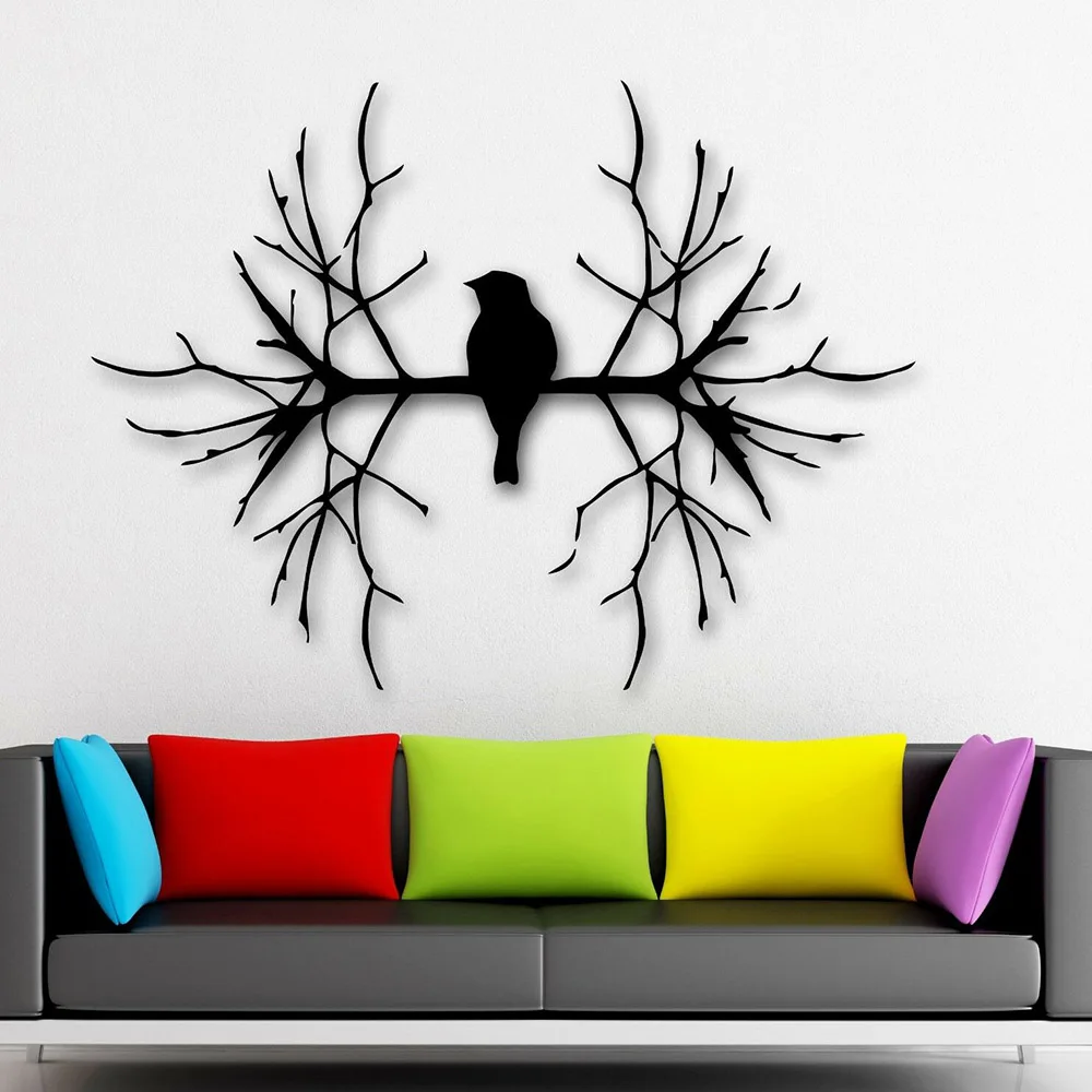 

Bird Branch Wall Stickers Nature Animal Vinyl Wall Decal For Living Room Bedroom Decor Accessories Art Home Interior Design C885
