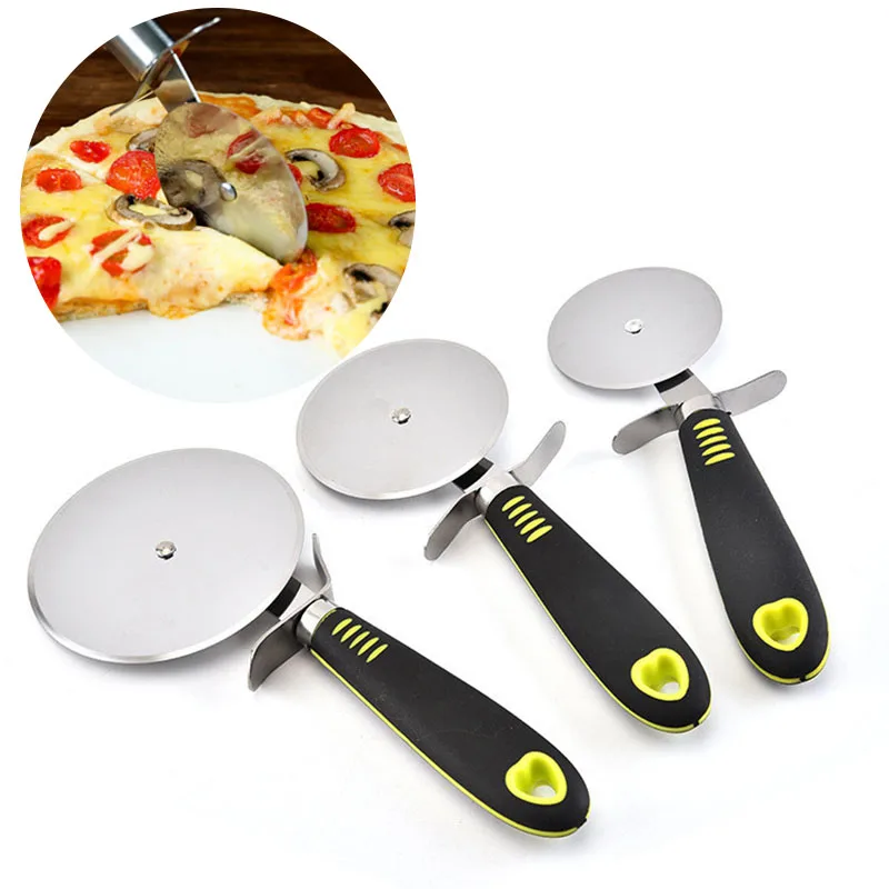 Kitchen Pizza Knife Slicer Stainless Steel Pizza Wheel Knife Pizza Hob