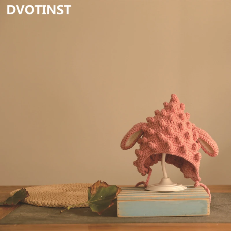 Dvotinst/реквизит для фотосъемки новорожденных; вязаная крючком Милая шапочка с изображением животных; аксессуары для фотостудии; реквизит для фотосессии