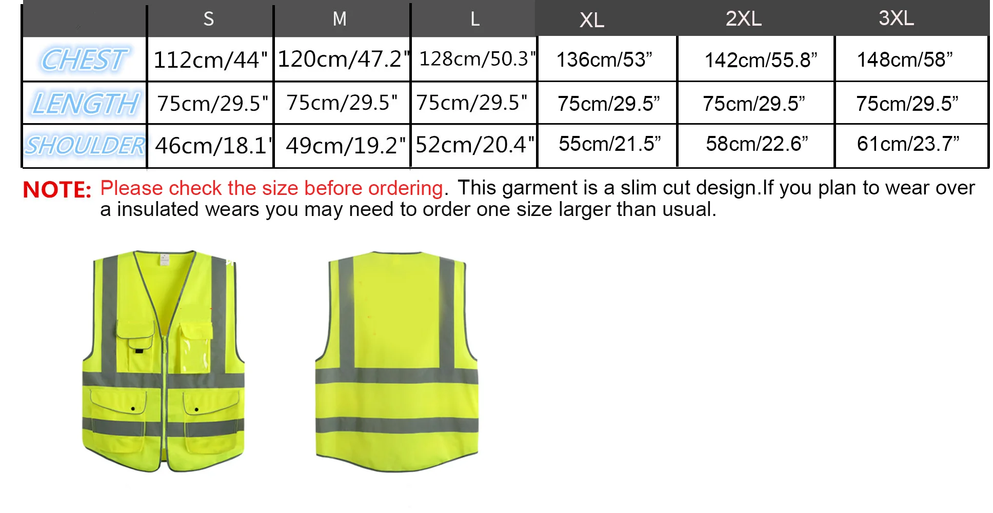 Your Text Reflective Safety Vest Hi Visibility Personalized Construction Work Security Uniform ANSI Class 2
