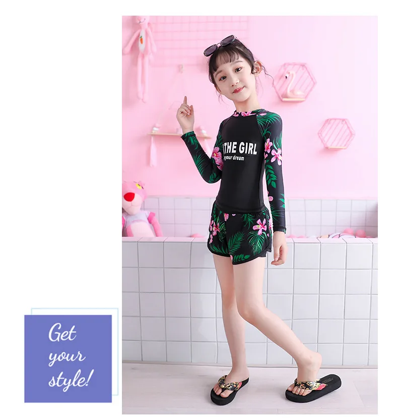 Rash Guard/детская одежда для купания для детей г.; детское бикини для девочек; юбка для девочек; Купальник для девочек; милый костюм принцессы для крупных мальчиков