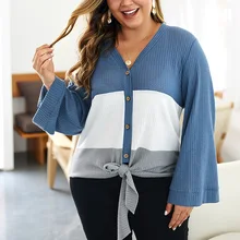 Осенне-зимний женский кардиган большого размера 5XL 6XL 7XL 8XL 9XL, сексуальный Модный кардиган с v-образным вырезом и рукавом-трубой, свитер на пуговицах, обхват груди 135 см