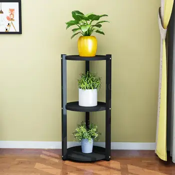 

Multi-layer flower stand interior decoration space balcony flower stand wrought iron living room flower pot rack small flower