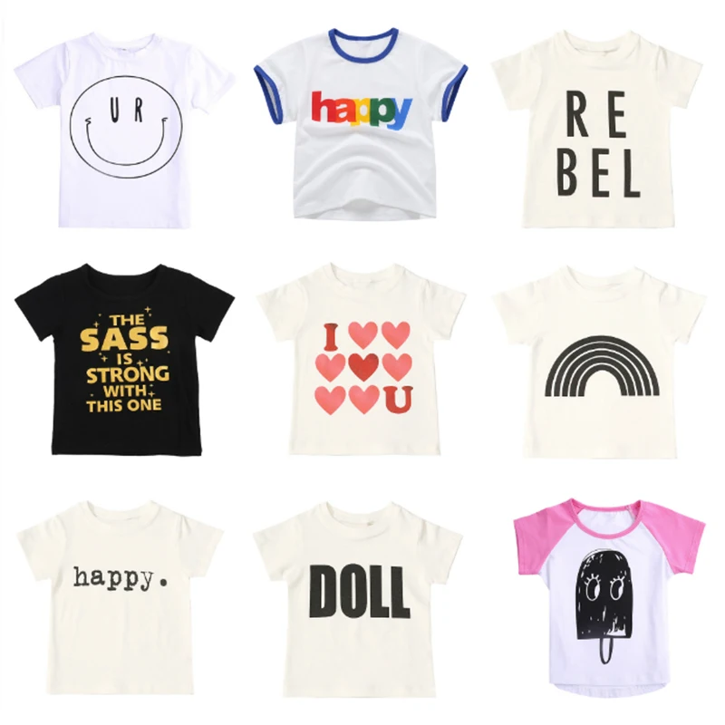 Babyinstar Children T Shirts For Girls Costume Happy Birthday Girls Tops Kids Clothing Boy T Shirt Brand Thanksgiving Shirt Girl