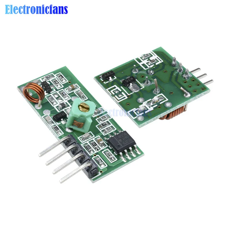 Беспроводной радиочастотный модуль 433 МГц передатчик приемник комплект связи 5 в