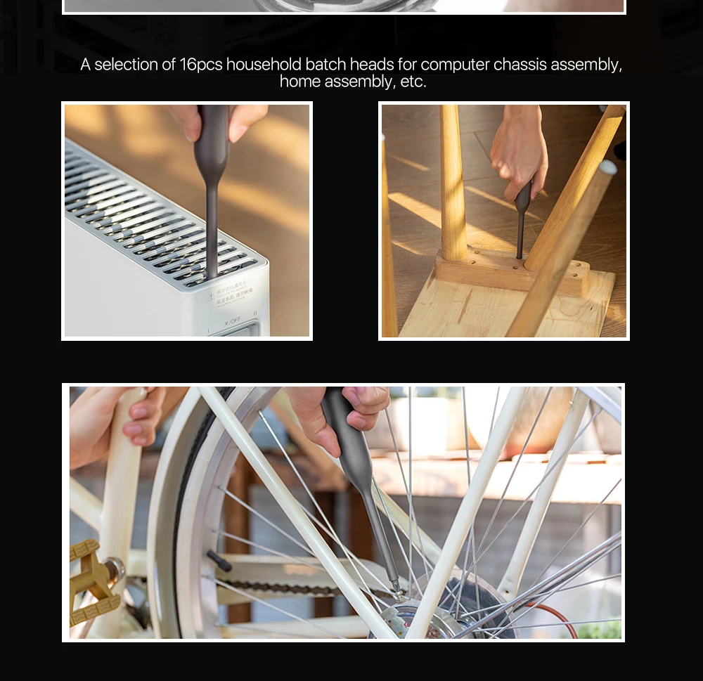 Wowstick ручная отвертка Набор инструментов для ремонта телефонов рисунки для украшения записной книжки 42 в 1 алюминиевая портативная прецизионная многовинтовая отвертка