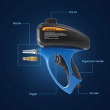 90psi Portable Sandblasting Gun Home DIY Pneumatic Adjustable Sand Blasting Flow Blasting Device Mini Air Sandblaster Machine