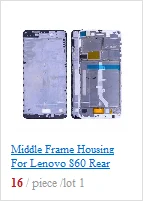 Задний корпус для lenovo A766 задняя крышка батарейного отсека с объективом камеры Digitzer в сборе запасные части