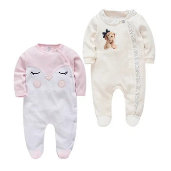 

Roupas Bebe De Baby Footies Cute 2pcs Newborn Girls Clothing Soft Fleece Rompers 0-12M Infant Jumpsuit Baby Costumes Pajamas