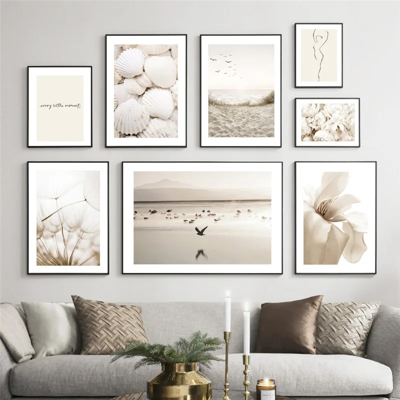 Aesthetic Room Decor Wall Picture Poster Minimalist Abstract Art Flower Print For Home Canvas Painting decoracion hogar moderno | Дом и сад