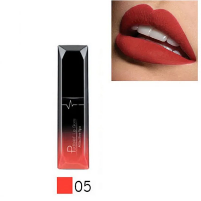 Водонепроницаемый телесный матовый бархатный глянцевый блеск для губ помада бальзам для губ сексуальный красный оттенок для губ Женская мода макияж подарок полный размер