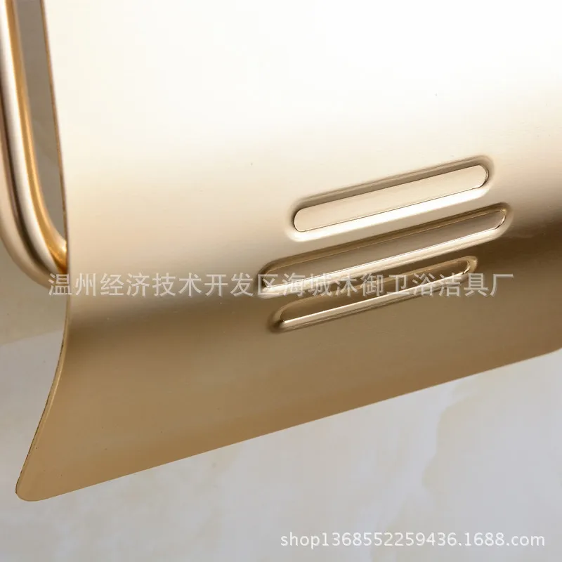 Mu yulai Sanitary Ware Space Brushed Aluminum Bathroom Hook Unit Toilet Paper Holder Tissue Box Toilet Paper Towel Holder Paper